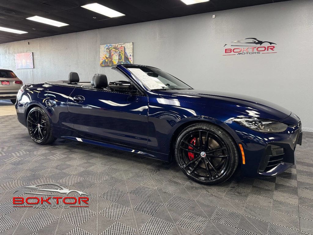 Blue 2023 BMW 4 Series Convertible Rear-Wheel Drive 8-Speed Automatic