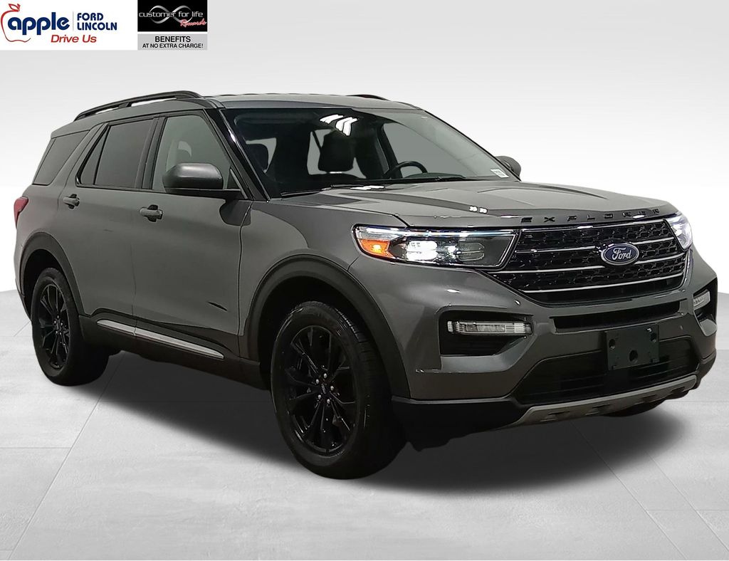Gray Metallic 2023 Ford Explorer XLT AWD SUV / Crossover All-Wheel Drive Automatic