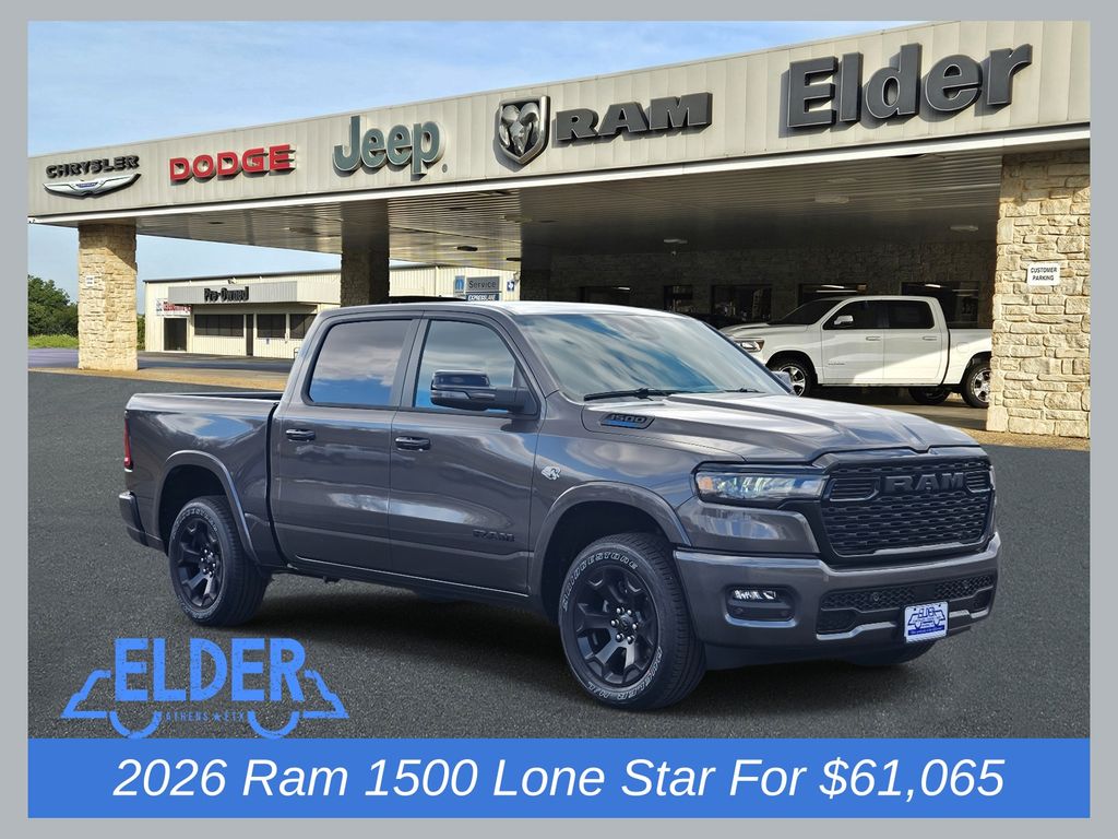 Crystal Metallic 2026 RAM 1500 Pickup Truck Four-Wheel Drive 8-Speed Automatic