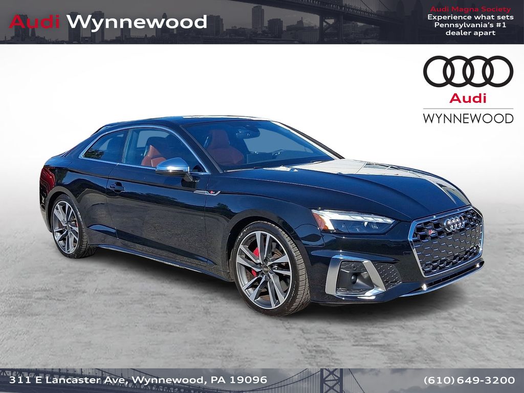 Mythos Black Metallic/Black Roof 2023 Audi S5 Coupe All-Wheel Drive 8-Speed Automatic