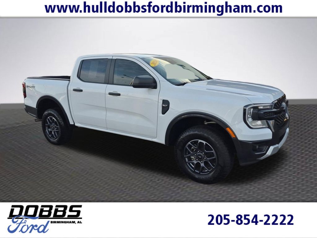 Oxford White 2024 Ford Ranger XLT SuperCrew RWD Pickup Truck 4X2 Automatic