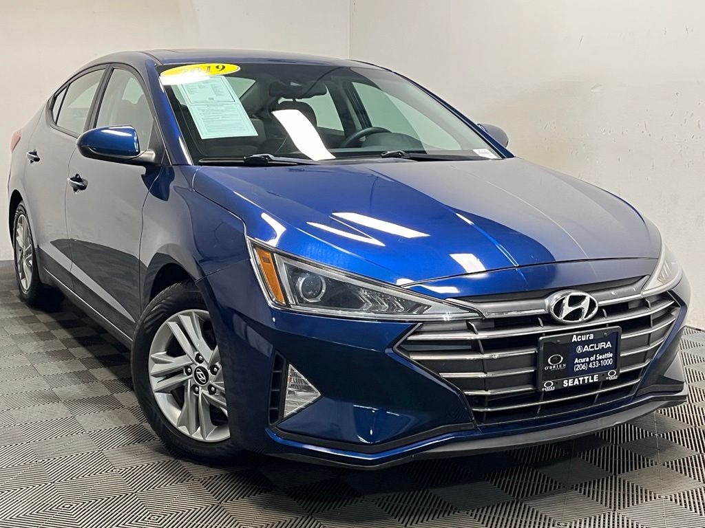 Lakeside Blue 2019 Hyundai Elantra Sedan Front-Wheel Drive 6-Speed Automatic