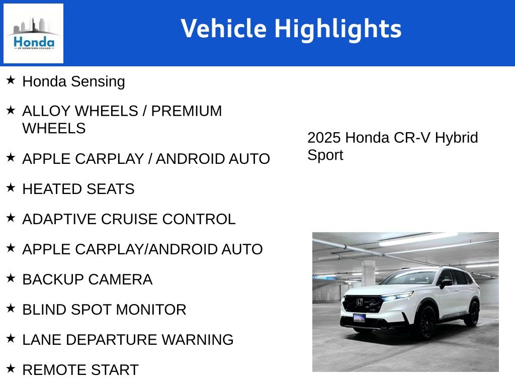 2025 Honda CR-V Hybrid Sport 7