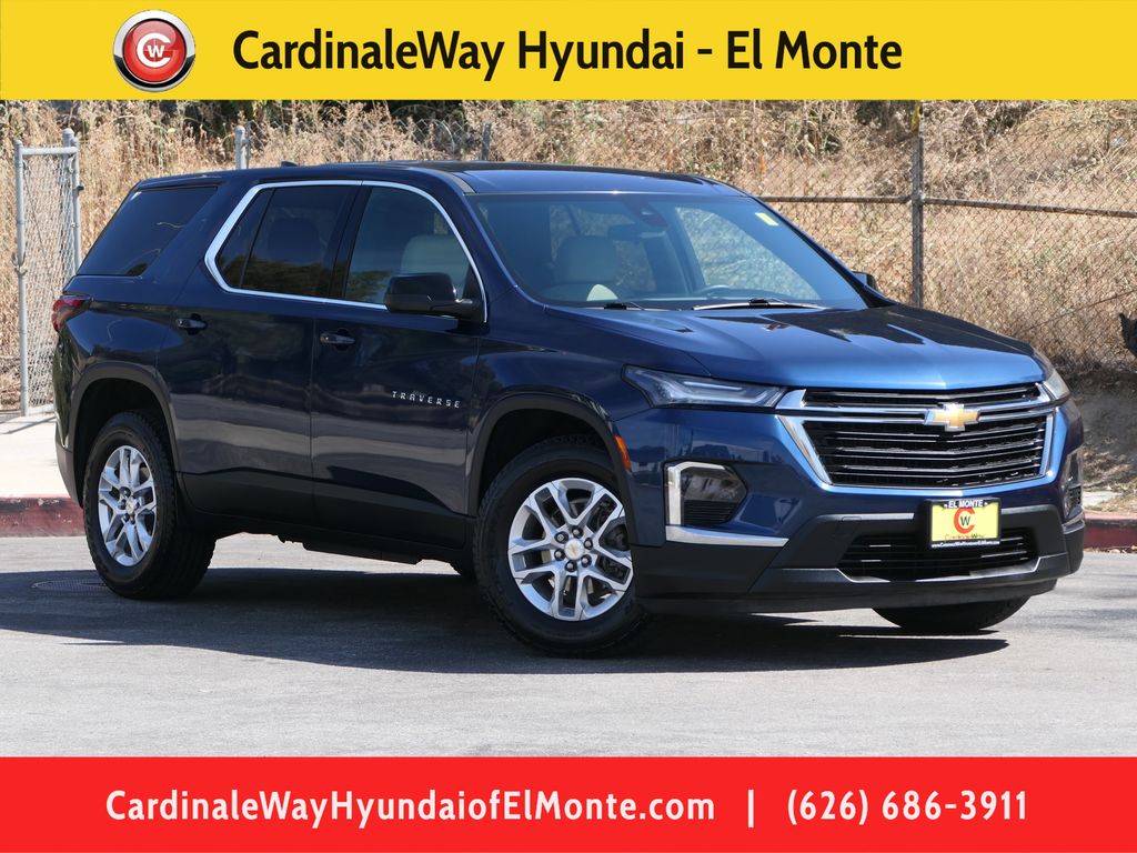 Blue Metallic 2022 Chevrolet Traverse SUV / Crossover Front-Wheel Drive 9-Speed Automatic