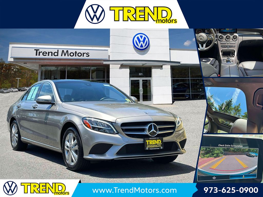 Silver Metallic 2019 Mercedes-Benz C-Class C 300 4MATIC Sedan All-Wheel Drive 9-Speed Automatic