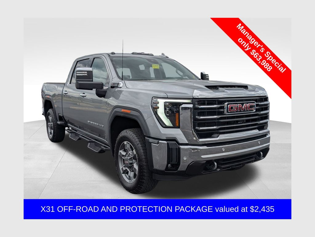 Sterling Metallic 2025 GMC Sierra 2500HD SLT Crew Cab 4WD Pickup Truck Four-Wheel Drive Automatic