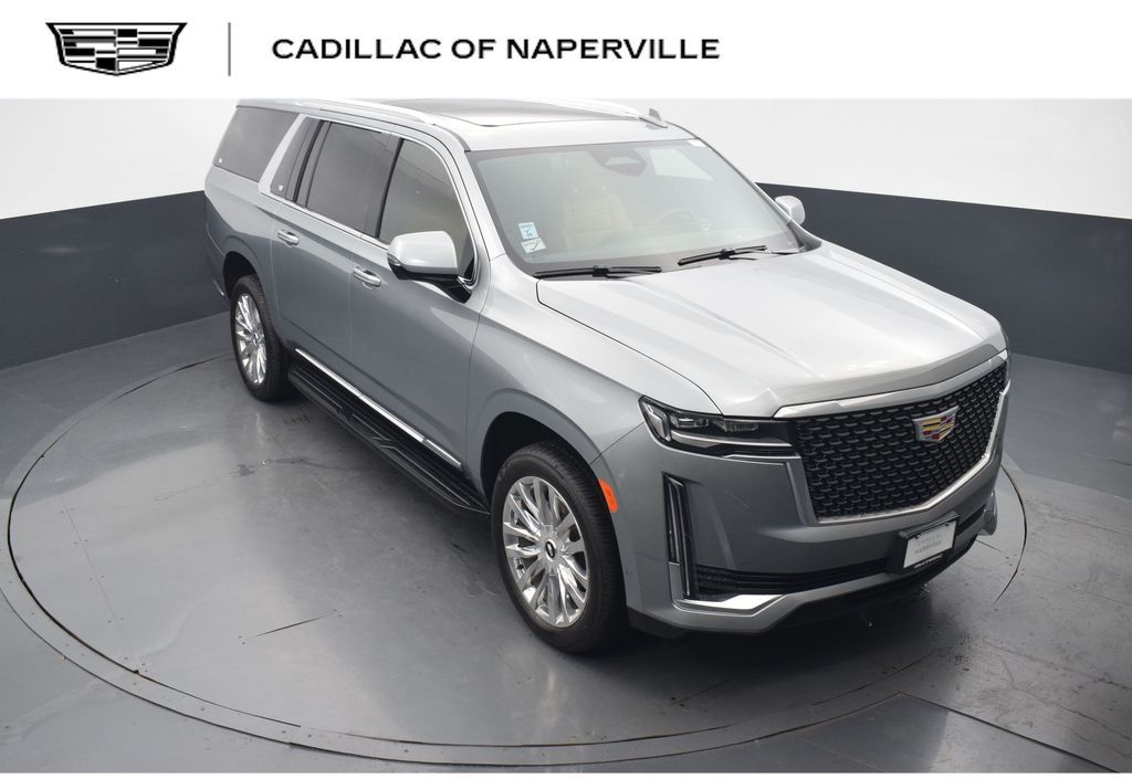 Argent Silver Metallic 2024 Cadillac Escalade ESV SUV / Crossover Four-Wheel Drive Automatic