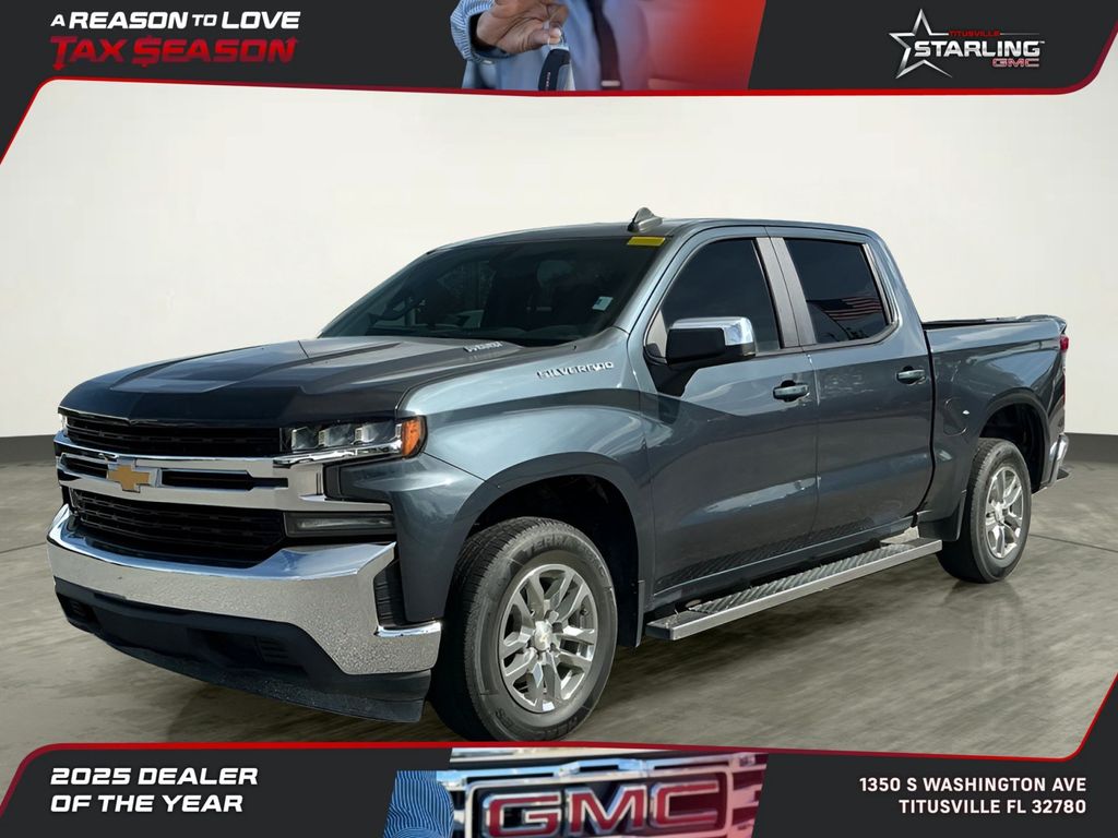 Shadow Gray Metallic 2020 Chevrolet Silverado 1500 LT Crew Cab RWD Pickup Truck 4X2 Automatic
