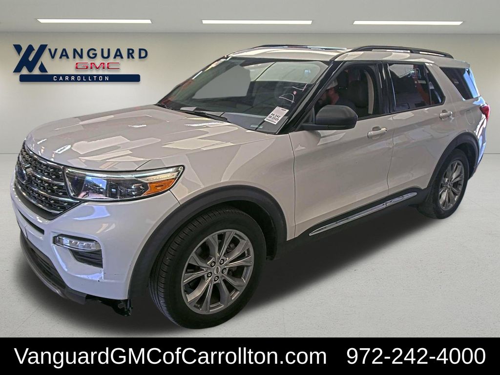 White Metallic 2020 Ford Explorer SUV / Crossover Rear-Wheel Drive Automatic