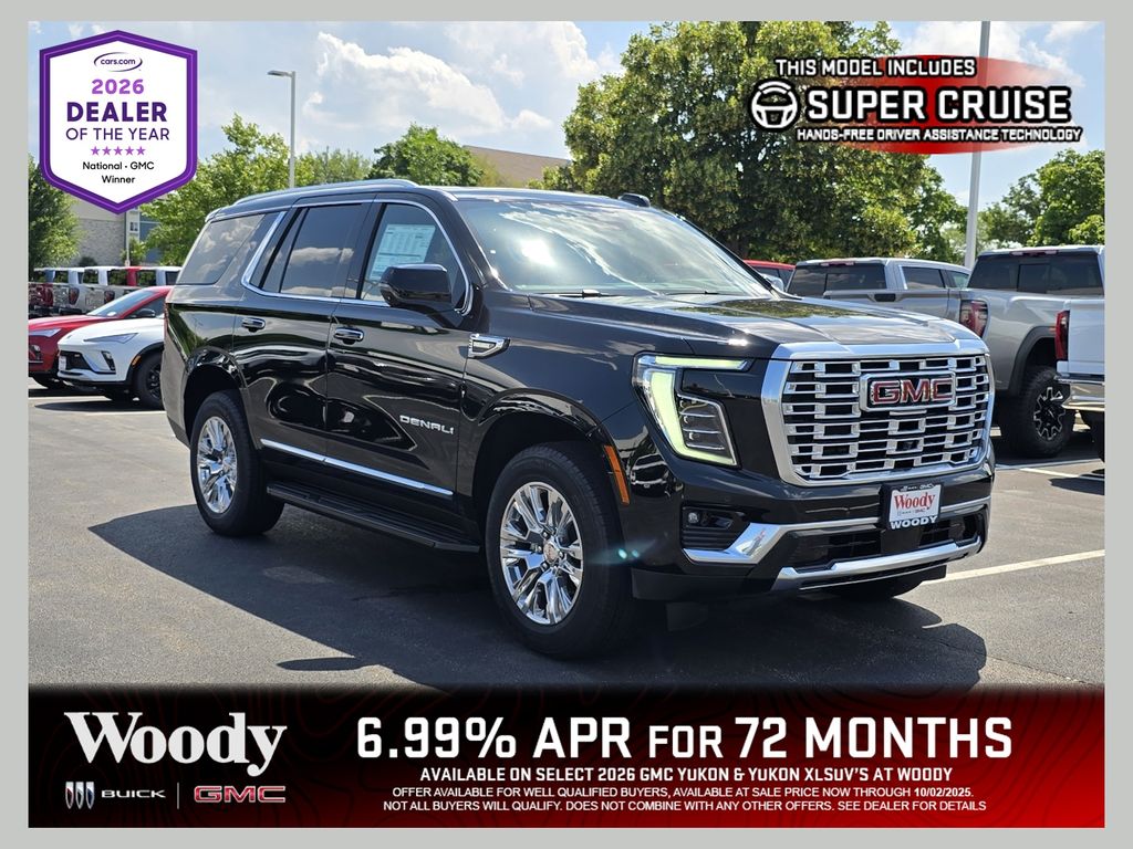 Onyx Black 2026 GMC Yukon SUV / Crossover Four-Wheel Drive