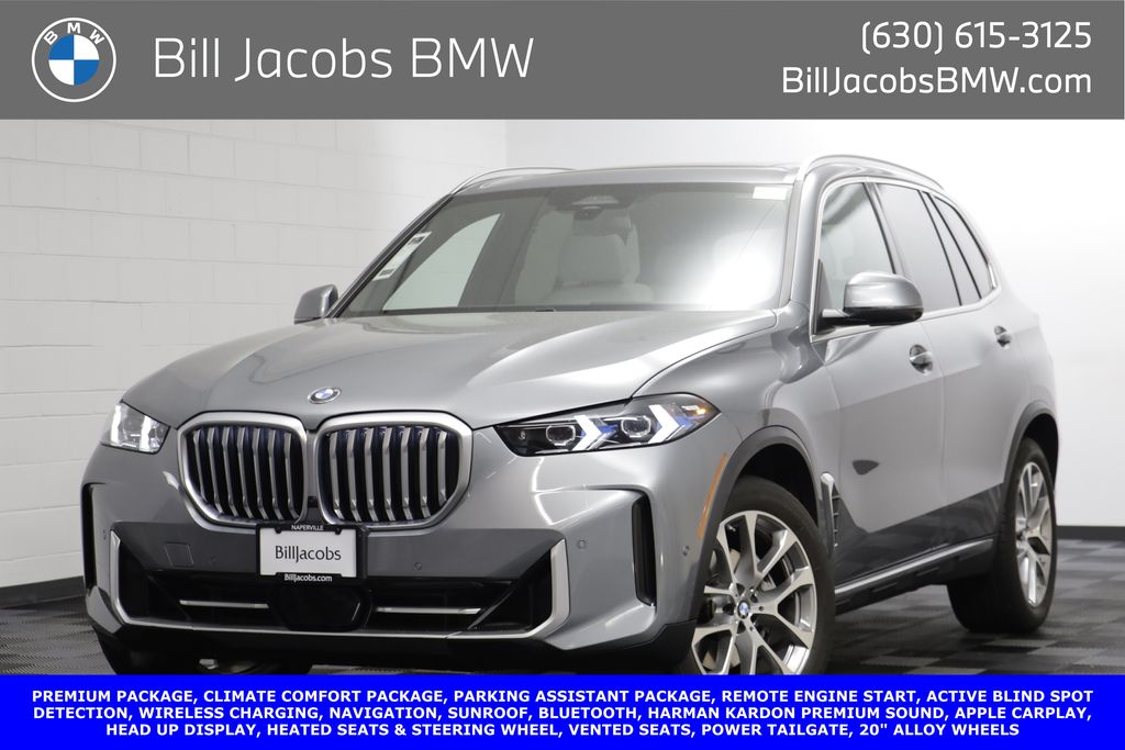 Skyscraper Gray Metallic 2024 BMW X5 xDrive40i AWD SUV / Crossover All-Wheel Drive Automatic