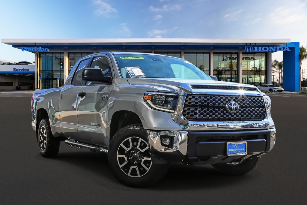 Silver Sky Metallic 2020 Toyota Tundra Pickup Truck Four-Wheel Drive 6-Speed Automatic
