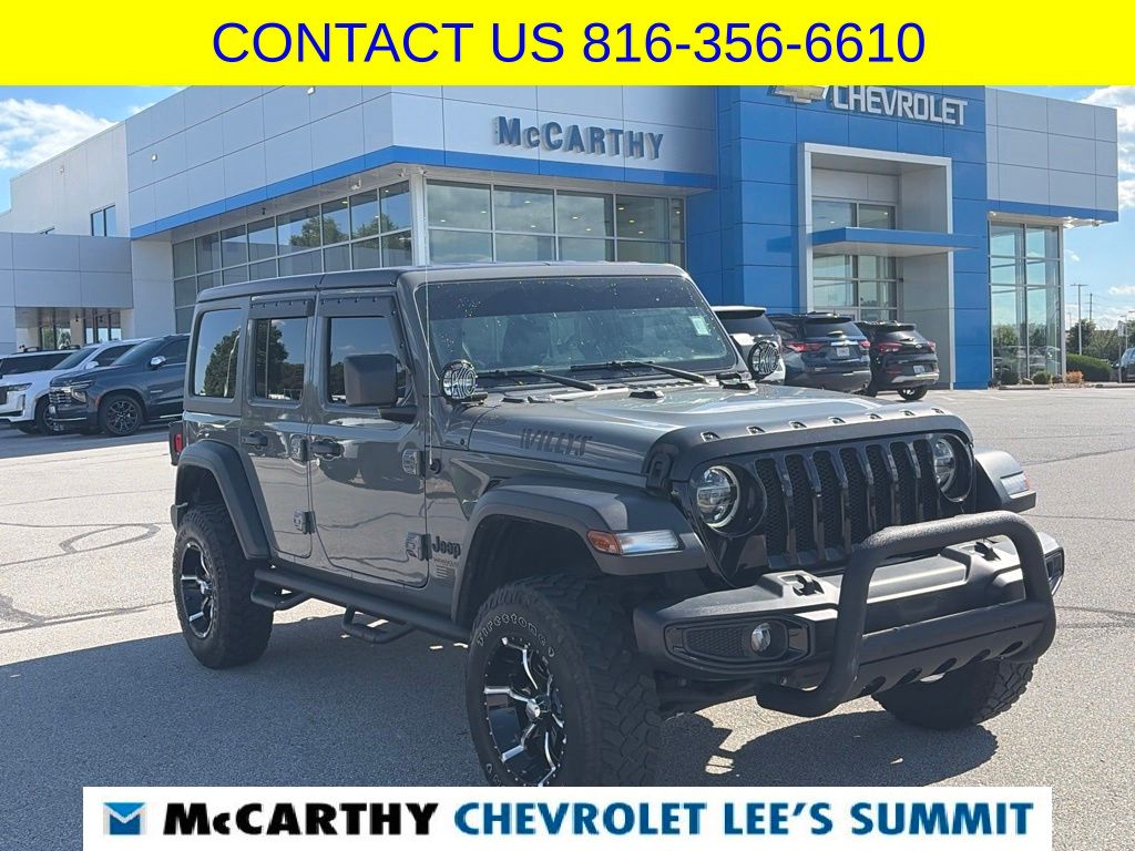 Gray Clearcoat 2021 Jeep Wrangler SUV / Crossover Four-Wheel Drive 8-Speed Automatic