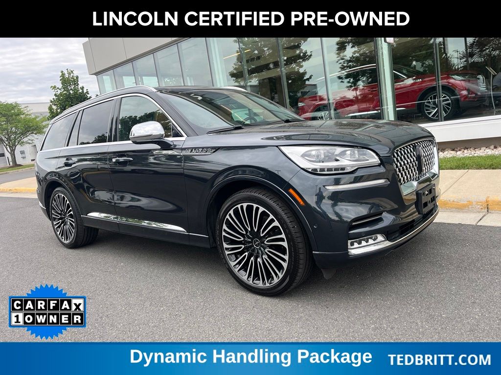 Blue Metallic 2022 Lincoln Aviator SUV / Crossover All-Wheel Drive Automatic