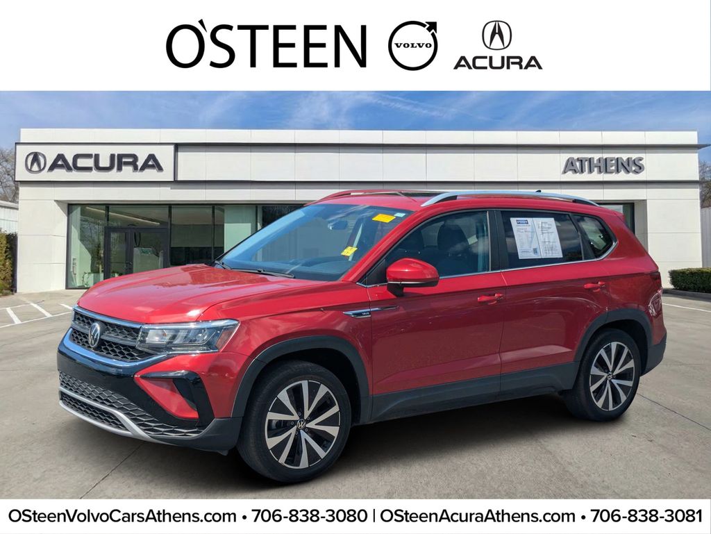Red 2022 Volkswagen Taos SUV / Crossover All-Wheel Drive 7-Speed Dual Clutch
