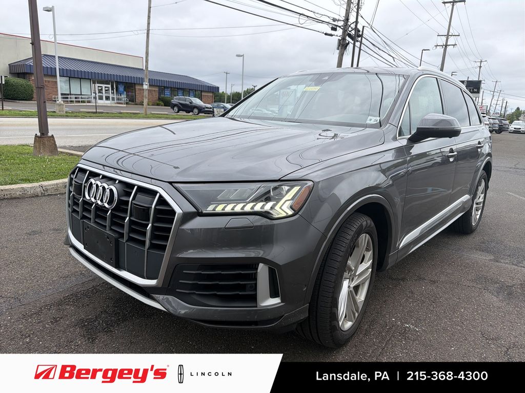 Gray Metallic 2023 Audi Q7 SUV / Crossover All-Wheel Drive 8-Speed Automatic