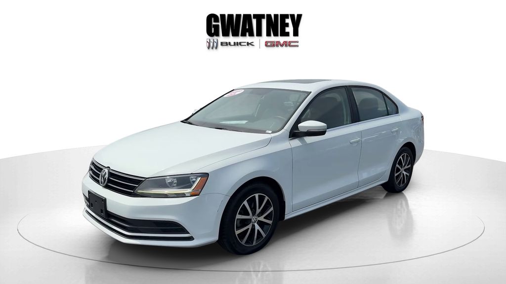 Pure White 2017 Volkswagen Jetta 1.4T SE FWD Sedan Front-Wheel Drive 6-Speed Automatic