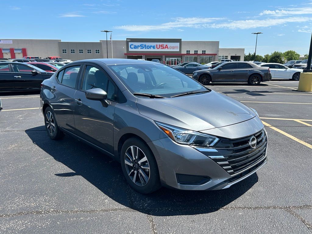 Gray (Gun Metallic) 2024 Nissan Versa Sedan Front-Wheel Drive Continuously Variable Transmission
