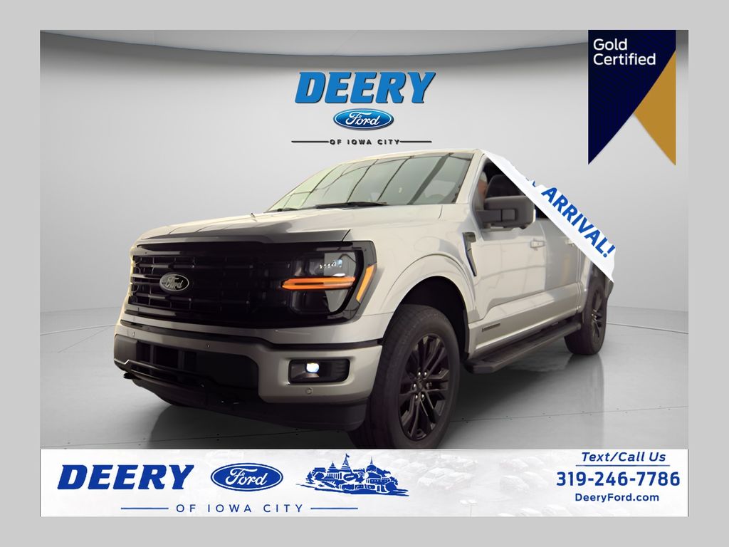 Iconic Silver Metallic 2024 Ford F-150 Pickup Truck Four-Wheel Drive Automatic