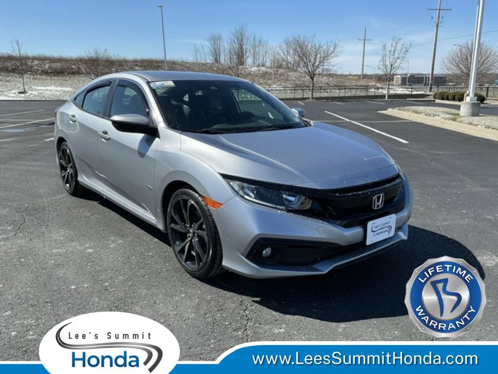 Lunar Silver Metallic 2020 Honda Civic Sport Sedan FWD Sedan Front-Wheel Drive 6-Speed Manual