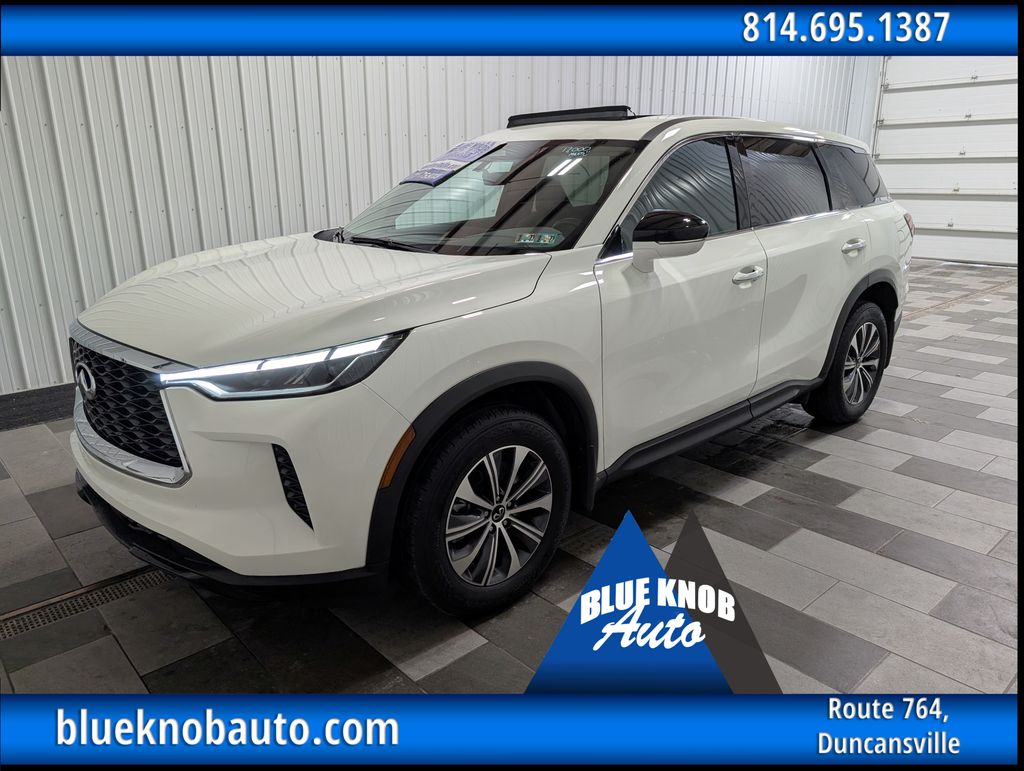 Glacier White 2024 INFINITI QX60 SUV / Crossover All-Wheel Drive 9-Speed Automatic