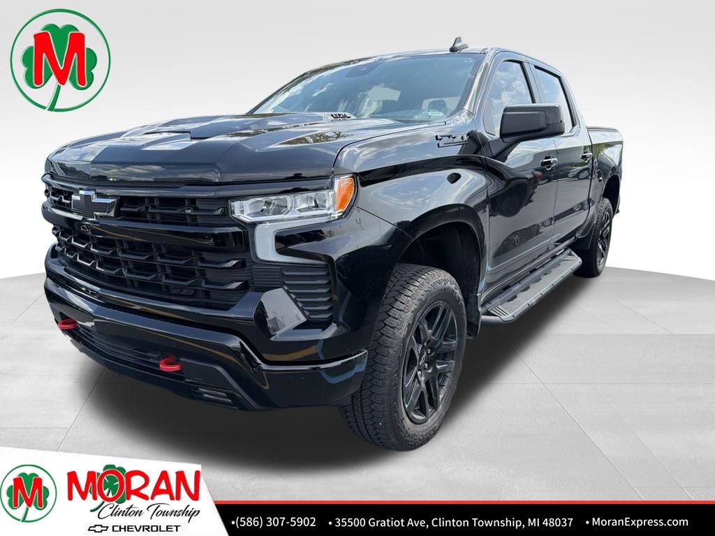 Black 2025 Chevrolet Silverado 1500 Pickup Truck Four-Wheel Drive Automatic