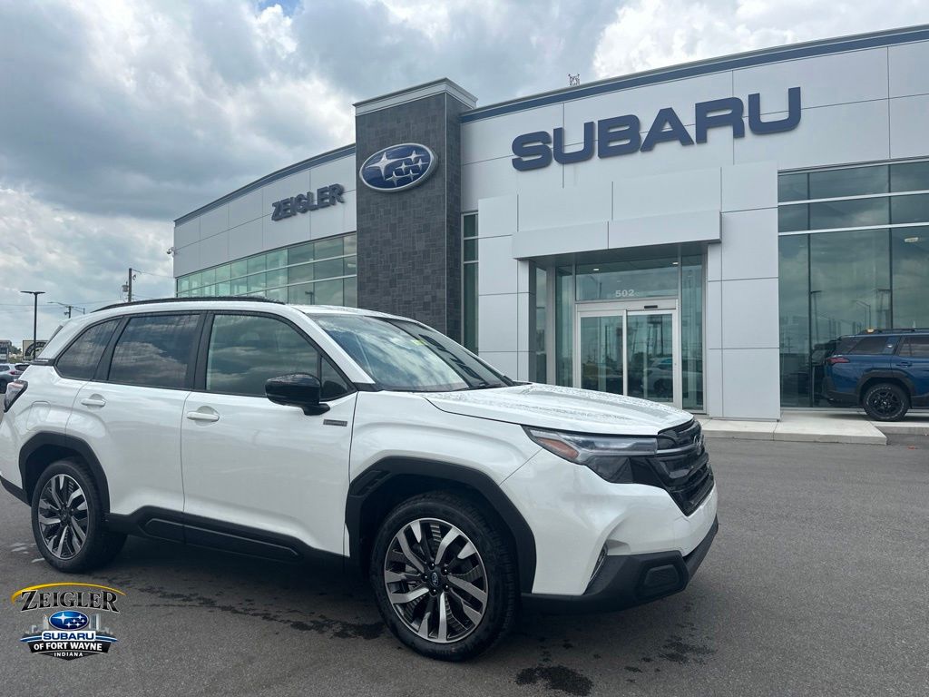 Crystal White Pearl 2026 Subaru Forester Hybrid SUV / Crossover All-Wheel Drive Continuously Variable Transmission