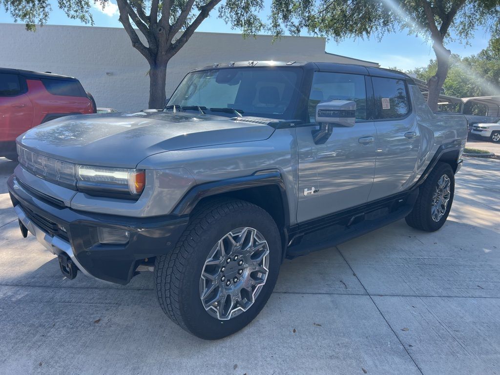 Meteorite Metallic (Grey) 2025 GMC Hummer EV Pickup 3X Crew Cab AWD Pickup Truck All-Wheel Drive 1-Speed Automatic