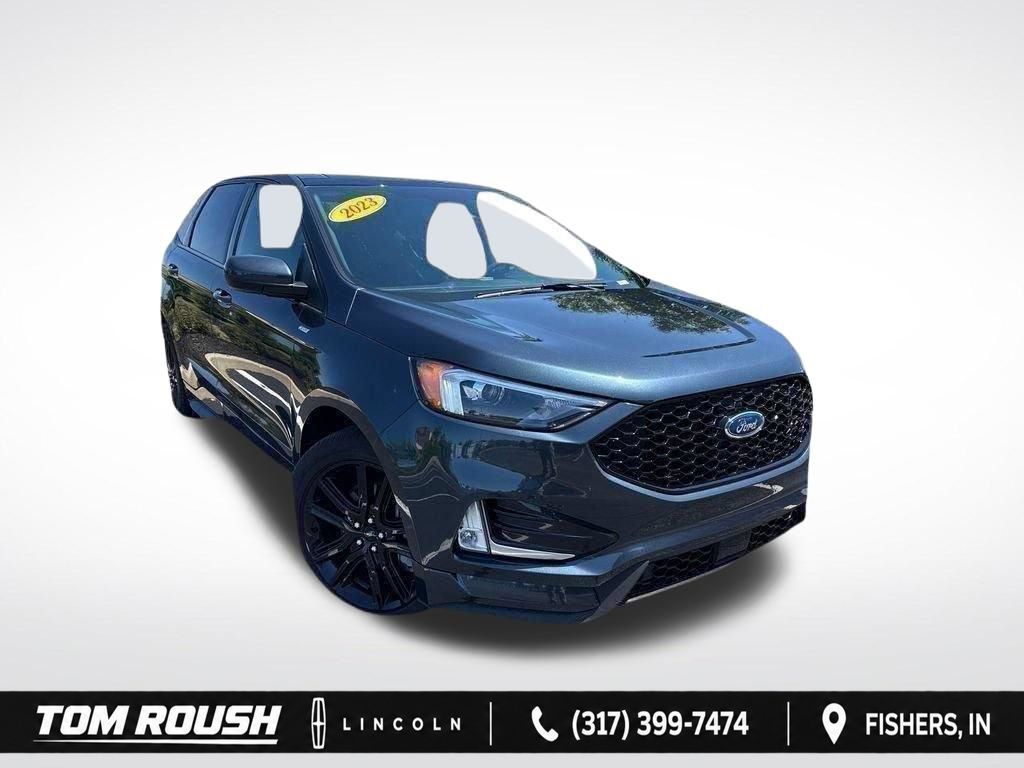 Stone Blue Metallic 2023 Ford Edge SUV / Crossover All-Wheel Drive 8-Speed Automatic