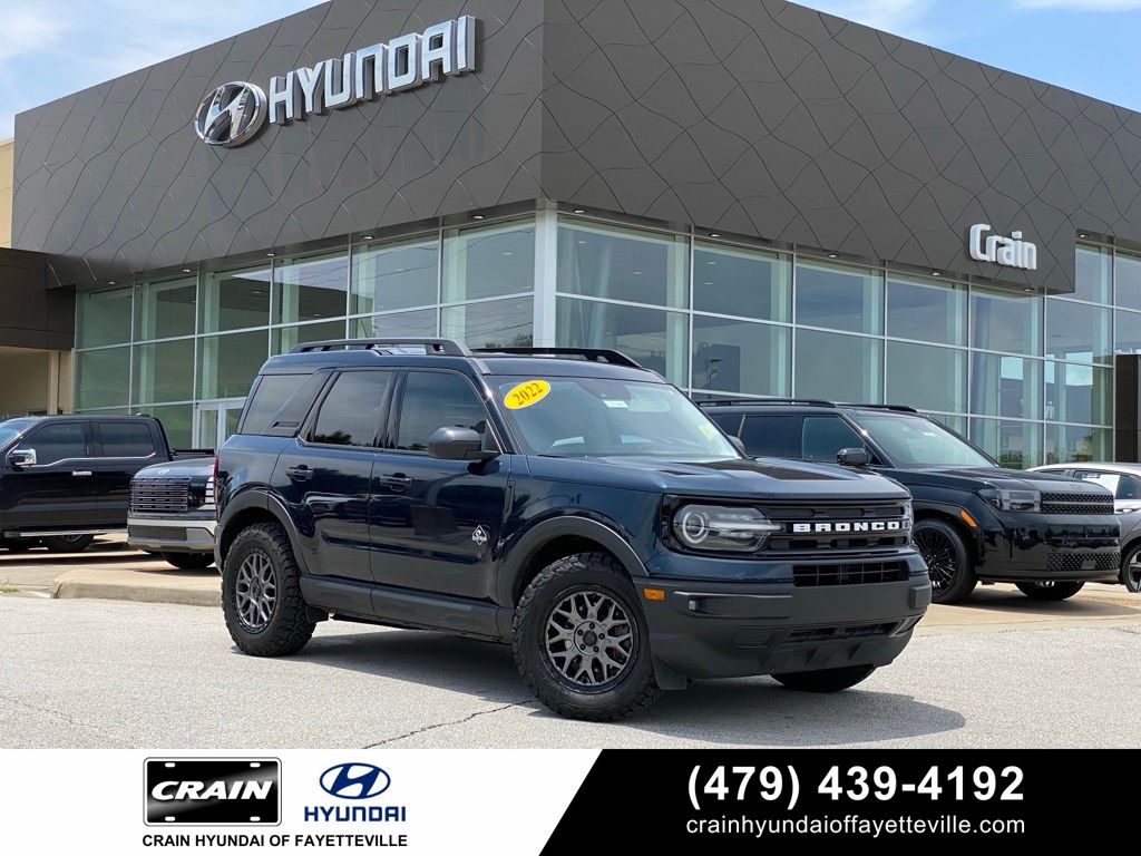 Blue Metallic 2022 Ford Bronco Sport SUV / Crossover All-Wheel Drive 8-Speed Automatic