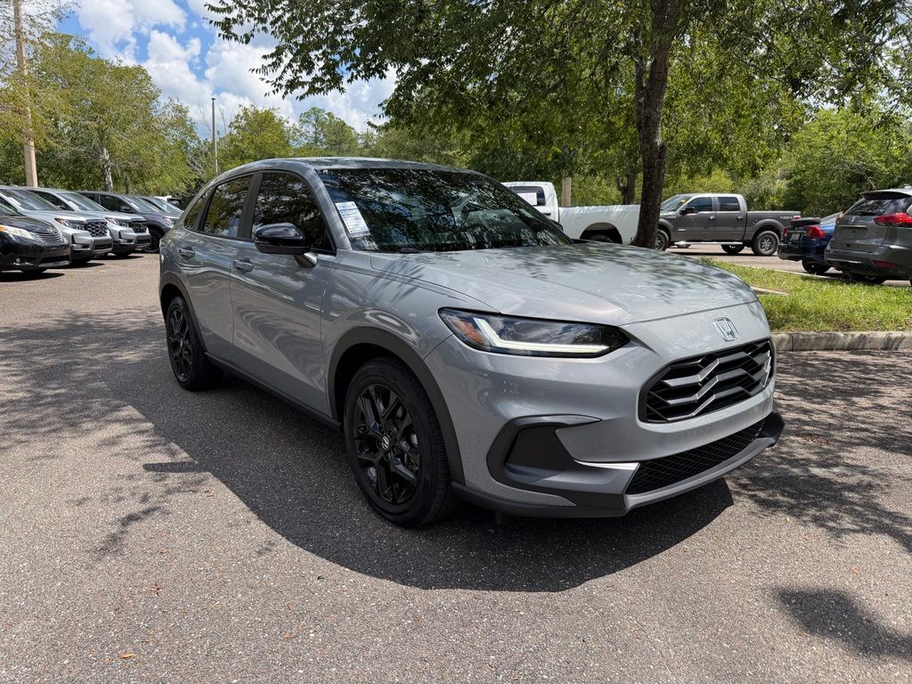 Gray 2025 Honda HR-V Sport AWD SUV / Crossover All-Wheel Drive Continuously Variable Transmission