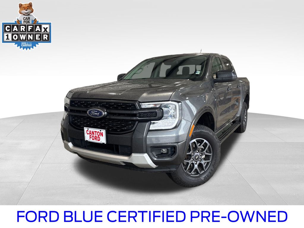 Carbonized Gray Metallic 2024 Ford Ranger XLT SuperCrew RWD Pickup Truck 4X2 Automatic