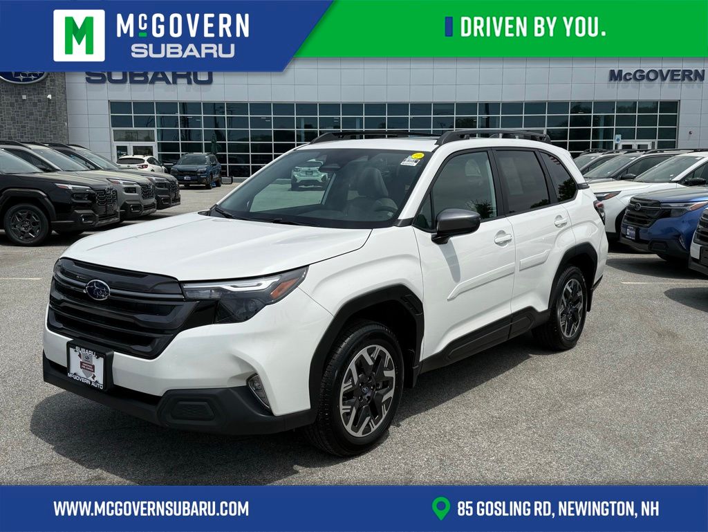 Crystal White Pearl 2026 Subaru Forester SUV / Crossover All-Wheel Drive Continuously Variable Transmission