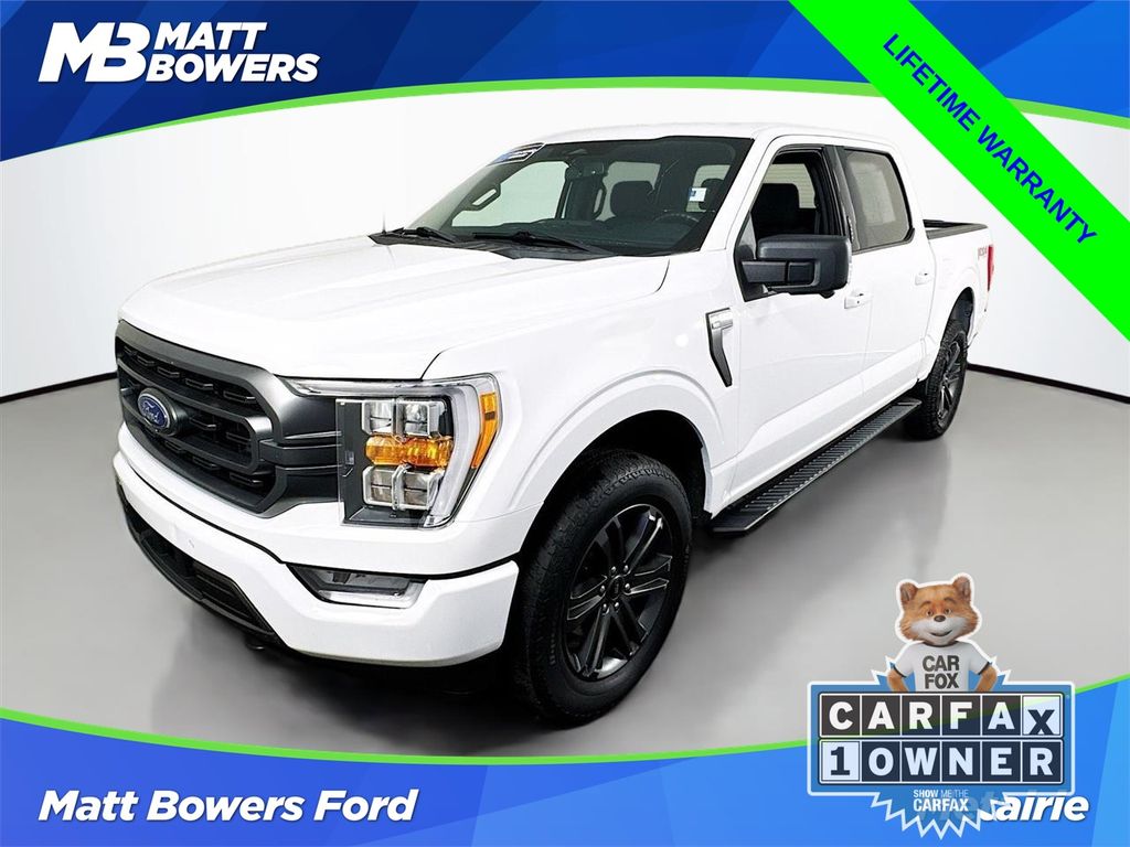 Oxford White 2023 Ford F-150 XLT SuperCrew 4WD Pickup Truck Four-Wheel Drive Automatic