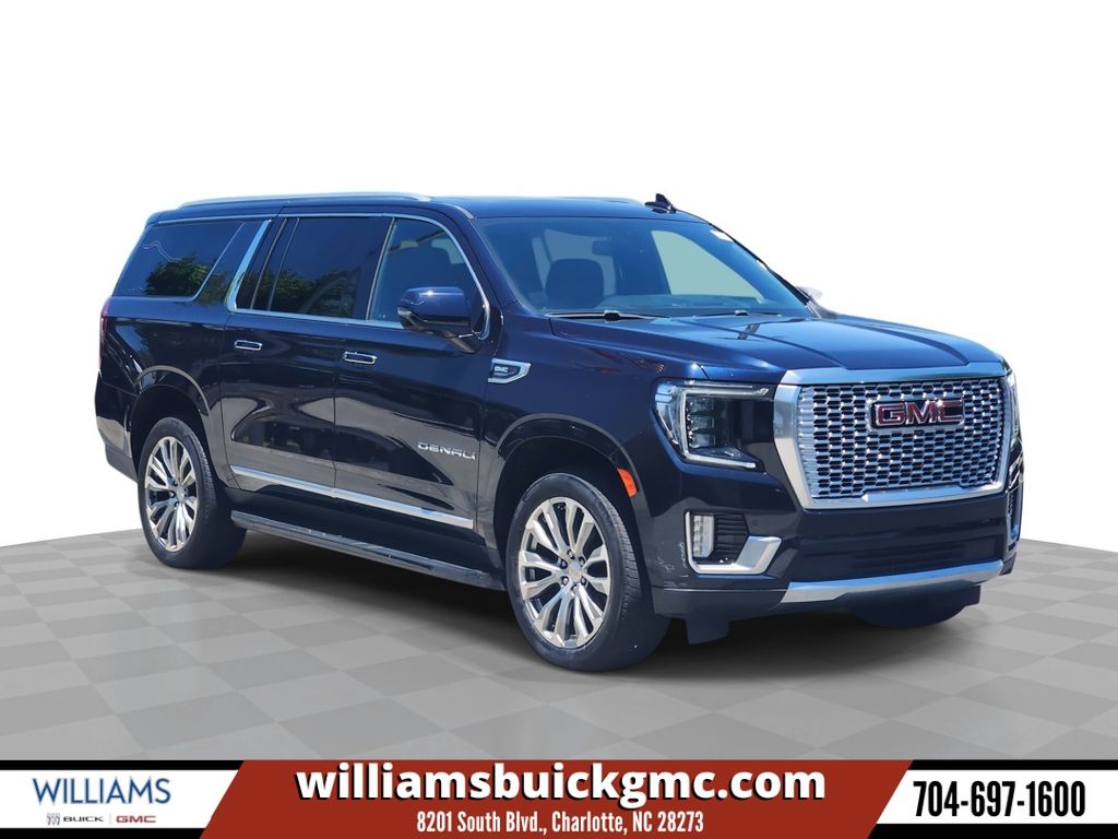 Midnight Blue Metallic 2022 GMC Yukon XL SUV / Crossover Four-Wheel Drive 10-Speed Automatic
