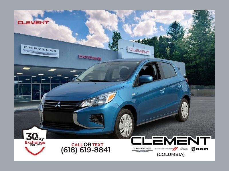 Black 2024 Mitsubishi Mirage Hatchback Front-Wheel Drive Continuously Variable Transmission
