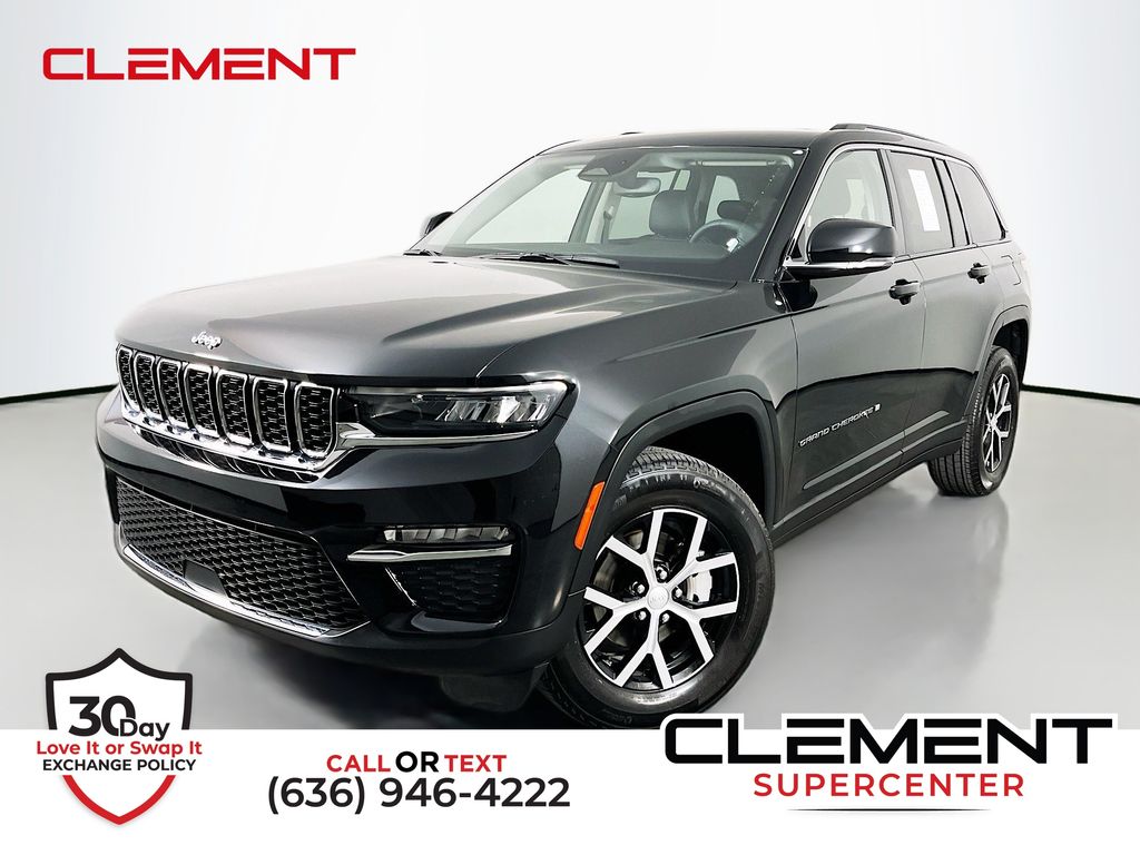 Diamond Black Crystal Pearlcoat 2023 Jeep Grand Cherokee Limited 4WD SUV / Crossover Four-Wheel Drive 8-Speed Automatic