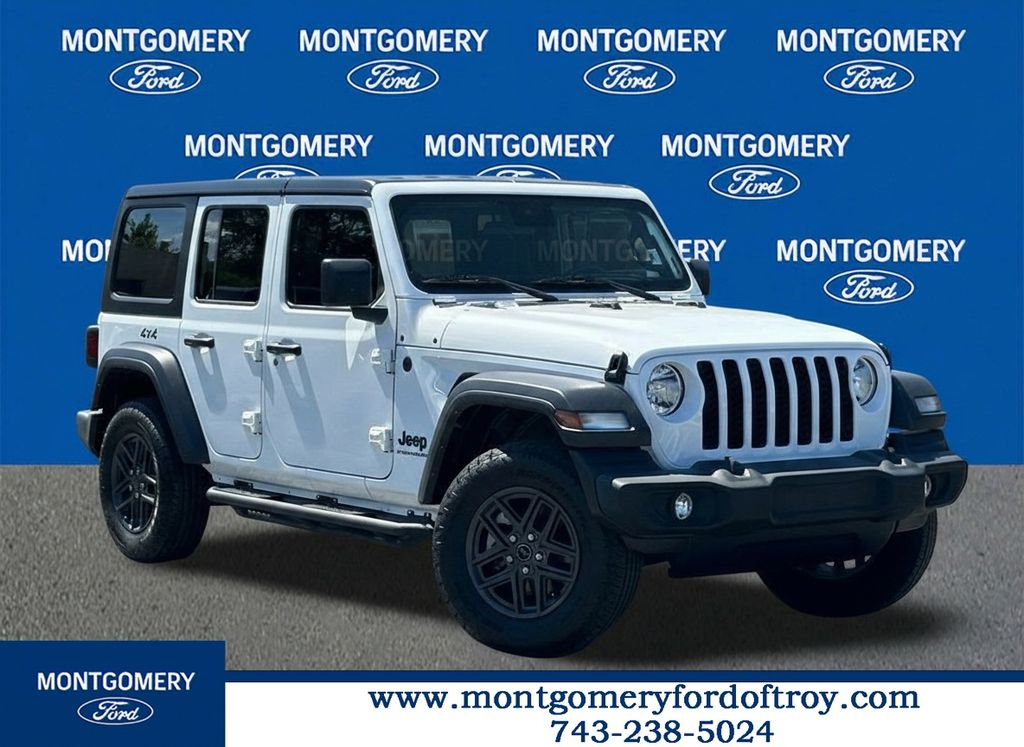 Bright White Clearcoat 2024 Jeep Wrangler SUV / Crossover Four-Wheel Drive 8-Speed Automatic