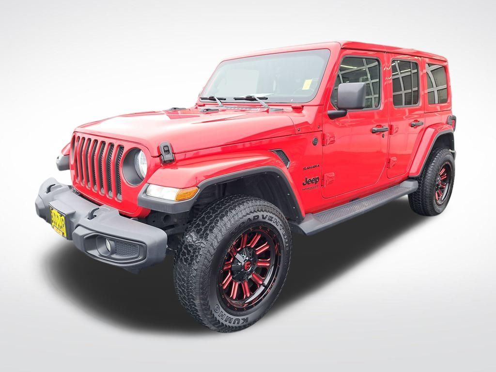 Firecracker Red Clearcoat 2021 Jeep Wrangler Unlimited Sahara 4WD SUV / Crossover Four-Wheel Drive 8-Speed Automatic