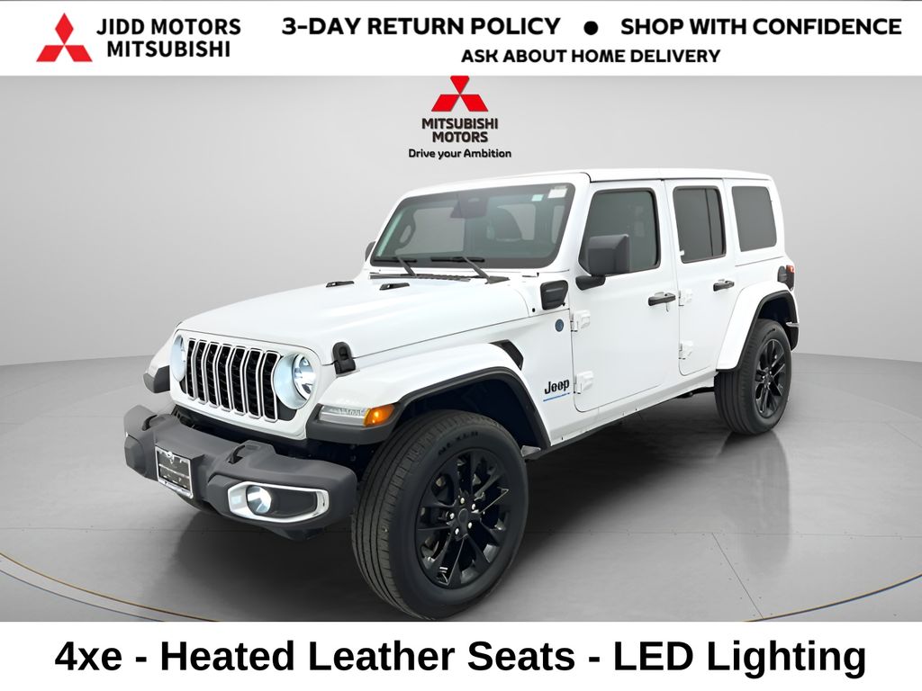 Bright White Clearcoat 2025 Jeep Wrangler 4xe Sahara 4WD SUV / Crossover Four-Wheel Drive 8-Speed Automatic