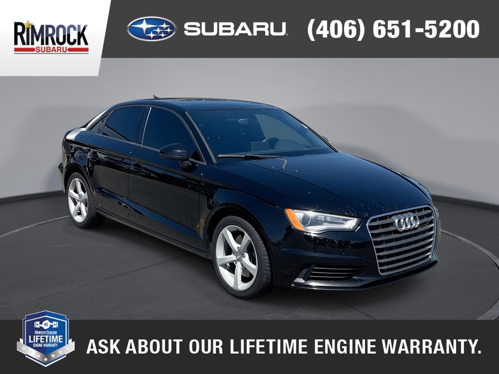 Brilliant Black 2015 Audi A3 Sedan Front-Wheel Drive 6-Speed Automatic