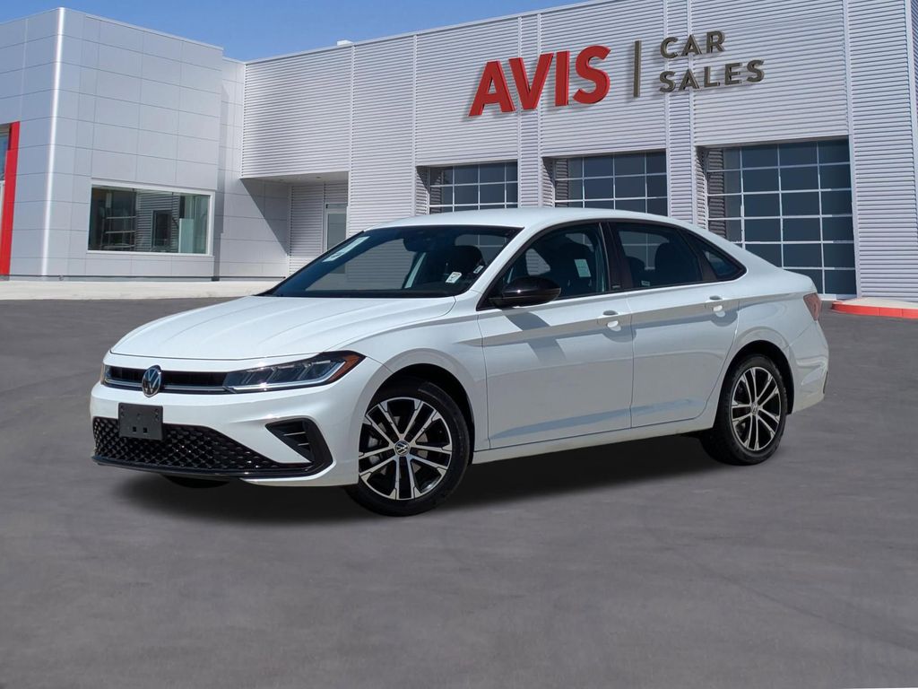 White 2025 Volkswagen Jetta Sport FWD Sedan Front-Wheel Drive 8-Speed Automatic