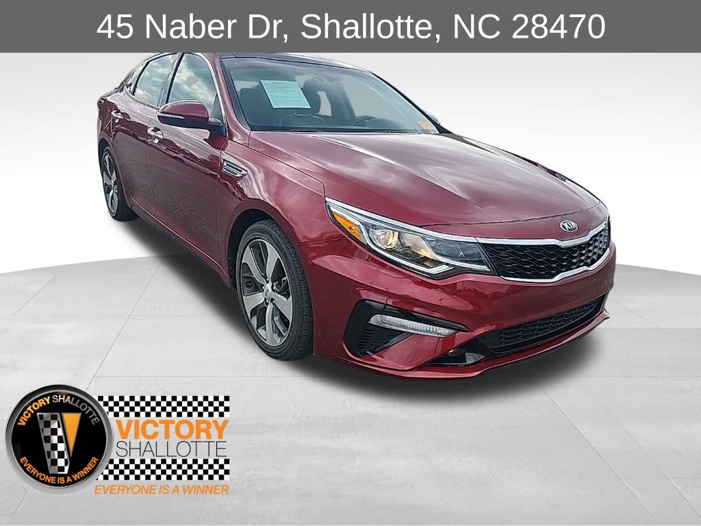 Passion Red 2019 Kia Optima S FWD Sedan Front-Wheel Drive 6-Speed Automatic