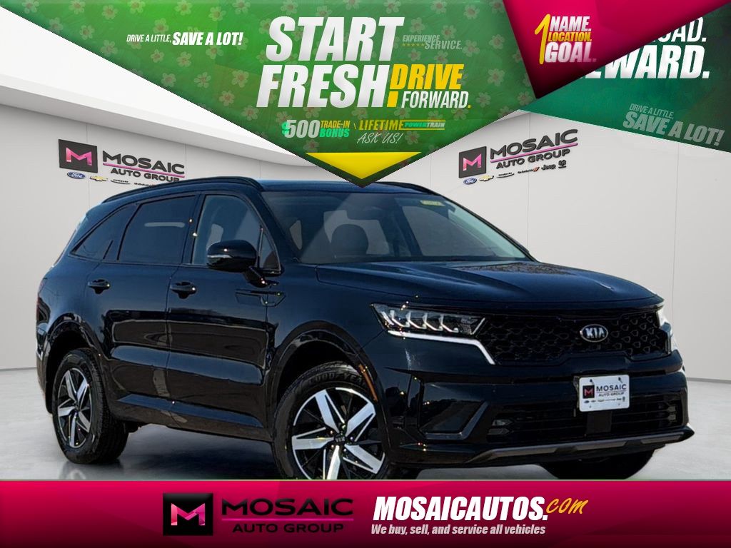 Ebony Black 2021 Kia Sorento EX AWD SUV / Crossover All-Wheel Drive 8-Speed Dual Clutch