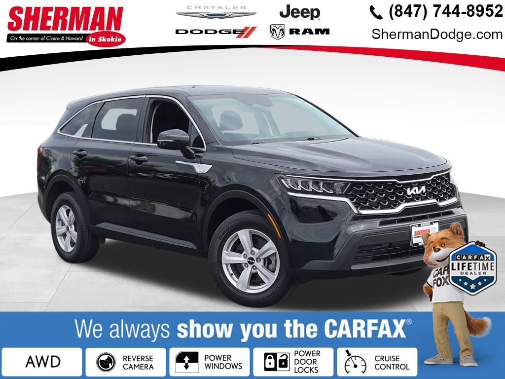 Ebony Black 2022 Kia Sorento SUV / Crossover All-Wheel Drive 8-Speed Automatic