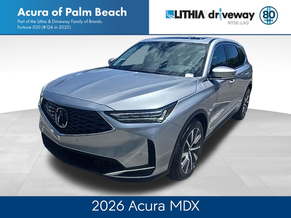 Solar Silver Metallic 2026 Acura MDX SUV / Crossover Front-Wheel Drive Automatic
