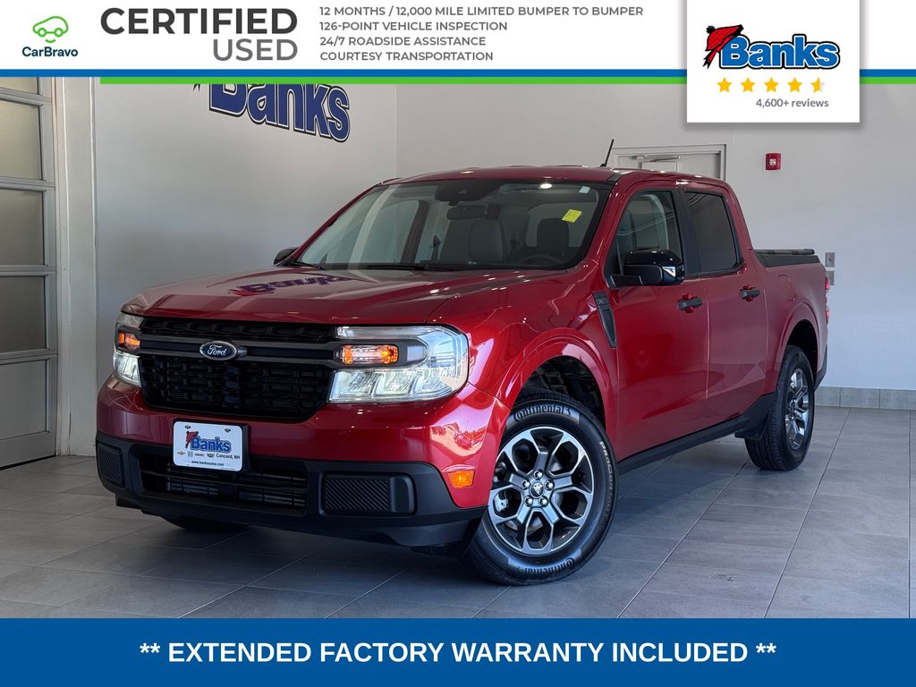 Hot Pepper Red Metallic Tinted Clearcoat 2024 Ford Maverick Pickup Truck All-Wheel Drive 8-Speed Automatic