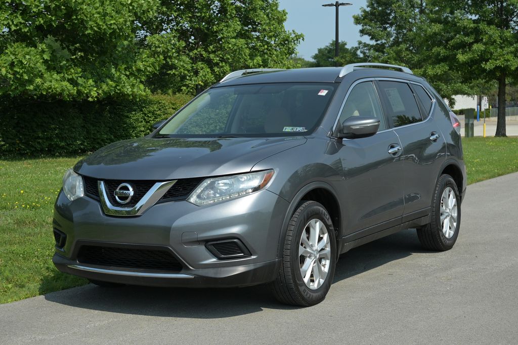 Gray (Gun Metallic) 2015 Nissan Rogue SUV / Crossover All-Wheel Drive Continuously Variable Transmission