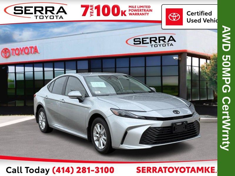 Celestial Silver Metallic 2025 Toyota Camry Sedan All-Wheel Drive Continuously Variable Transmission