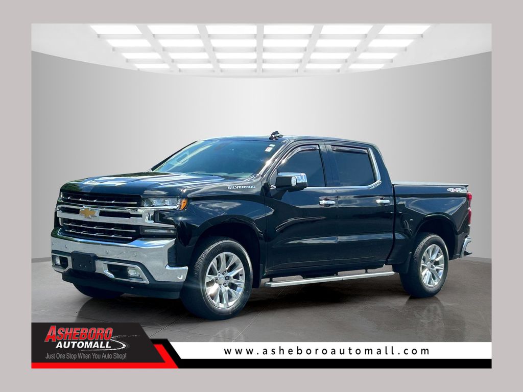 Black 2019 Chevrolet Silverado 1500 Pickup Truck Four-Wheel Drive 8-Speed Automatic